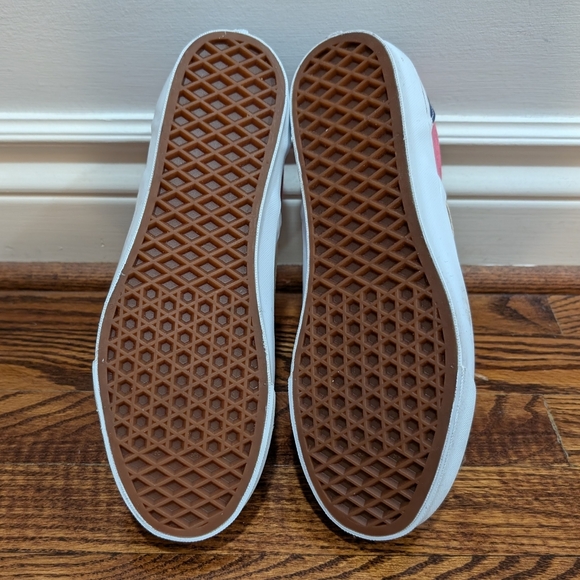 Vault by Vans x McFetridge Transcentcoastal Pink/Green/Navy Slip-ons - Picture 4 of 10